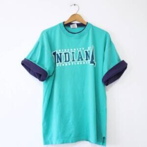 Vintage Indiana University of Pennsylvania IUP Crimson Hawks T Shirt XL